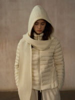 Integrated Knit Hooded Scarf – Women’s Warm Winter Accessory