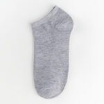 Solid Color Cotton Ankle Socks Set | Soft Breathable Low-Cut Socks | Everyday Comfort Non-Slip Casual Socks - Image 8