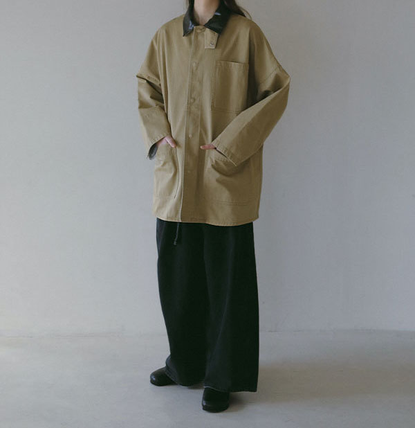 O1CN01f428Aq1Q7zS7GCjWt_!!1078531930-0-cib Vintage Loose Patch Collar Jacket – Women’s Relaxed-Fit Overshirt - Image 1