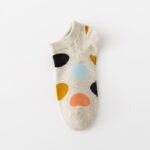 Women’s Colorful Polka Dot Ankle Socks Set | Soft Breathable Cotton Low-Cut Socks | Cute Casual Daily Boat Socks - Image 11