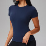 Women’s Seamless Stretch Sports T-Shirt – Breathable Quick-Dry Yoga & Workout Top - Image 4