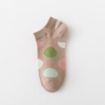 Women’s Colorful Polka Dot Ankle Socks Set | Soft Breathable Cotton Low-Cut Socks | Cute Casual Daily Boat Socks - Image 9