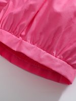 Summer Baby Girl 2-Piece Set | Animal Embroidered Ruffle Strap Top + Pink Bubble Shorts - Image 3