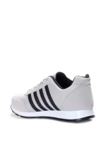 Men’s Ice Grey Sneakers with Navy Stripes | Lightweight & Breathable Casual Running Shoes - Image 4