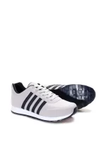 Men’s Ice Grey Sneakers with Navy Stripes | Lightweight & Breathable Casual Running Shoes - Image 5