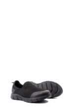 Men’s Black Lightweight Slip-On Sneakers | Breathable Comfort Walking Shoes / Anti-Slip Everyday Shoes - Image 2