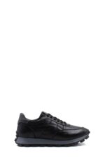 Men’s All-Black Lace-Up Casual Sneakers | Lightweight Anti-Slip Urban Running Shoes - Image 4