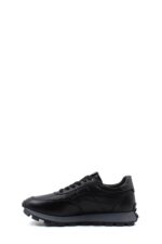 Men’s All-Black Lace-Up Casual Sneakers | Lightweight Anti-Slip Urban Running Shoes - Image 3